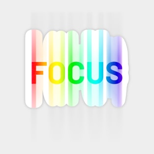 Focus -  A design with the word 'focus'. Sticker